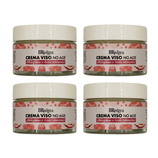 PACCHETTO ✨ 4X Crema Viso NO AGE Melograno e Acido Ialuronico